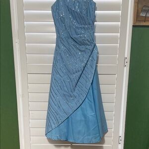 Betsy & Adam Sparkling Blue Gown